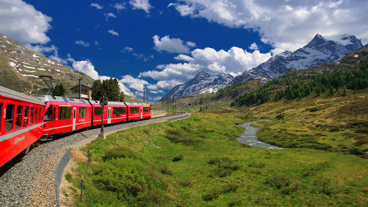bernina express scenic train rides in europe