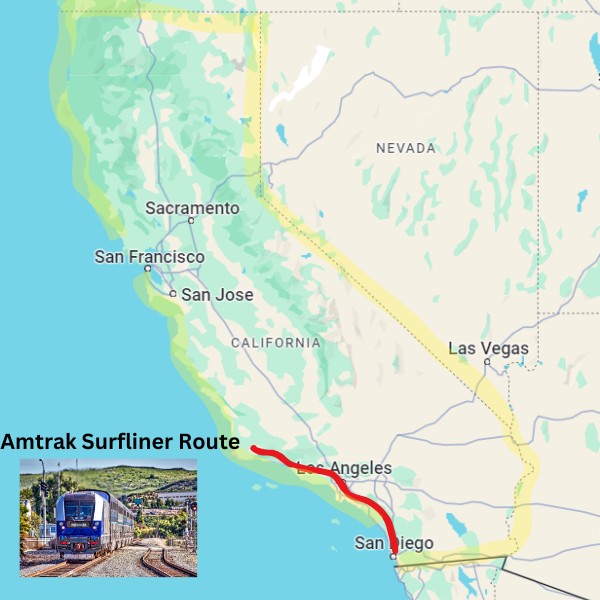 amtrak pacific surfliner route