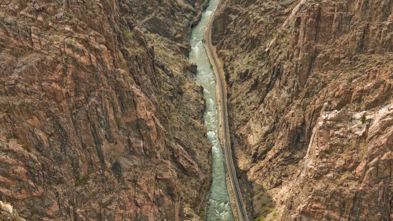 royal gorge railroad route from bridge